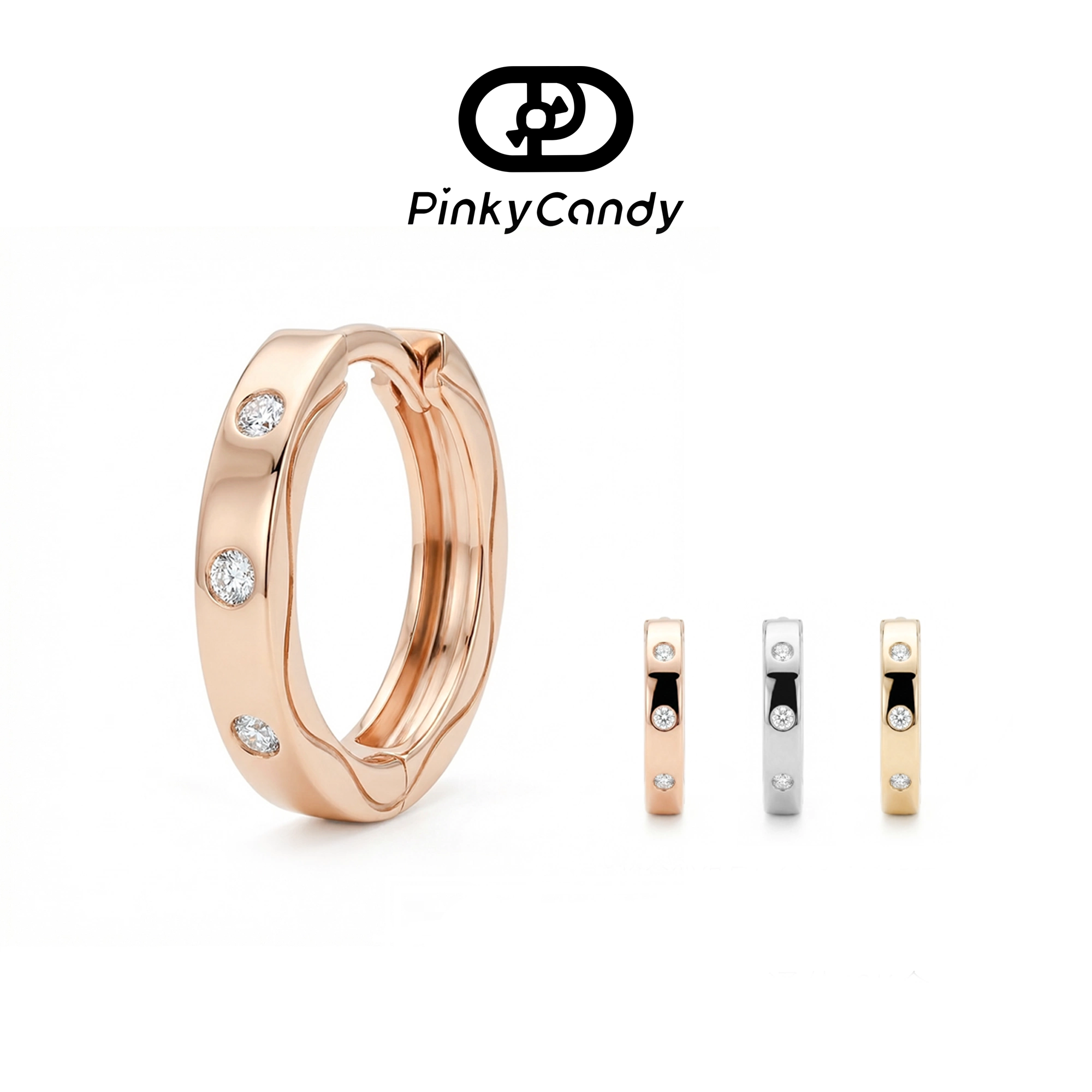 Artistry Hoop Earring | 18K Gold & Natural Diamond