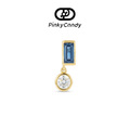 Blues Earrings | 18K Gold, Natural Fancy Sapphire | Secure Screw Back