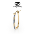 Stardust Hoop Earring | 18K Gold, Natural Sapphire